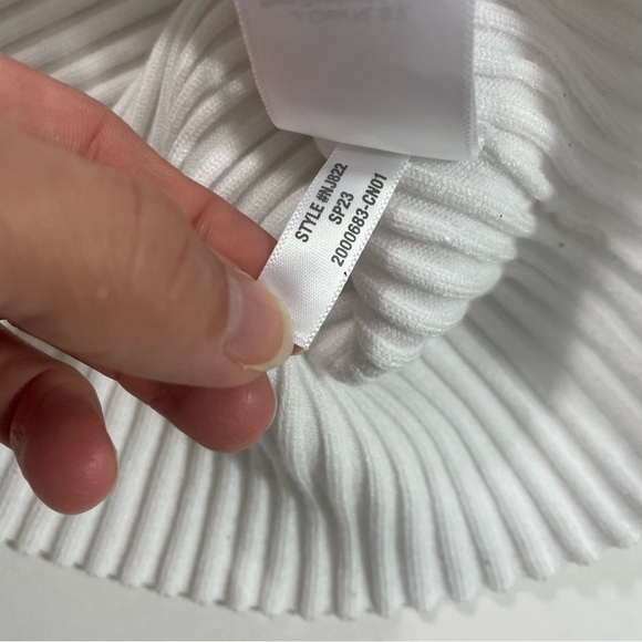 New Madewell V Neck Crop Sweater White Size XL - Picture 5 of 9